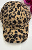 Fleece Leopard Print Baseball Cap