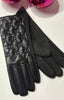 CC Faux Leather Gloves > Black