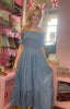 Denim Inspired Bardot Dress