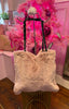 Faux Fur Shoulder Bag > Dusky Pink