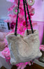 Faux Fur Shoulder Bag > Dusky Pink