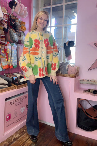 Eat Your Veggies Cardigan > Beige