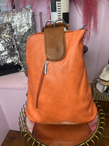 Triangular Backpack and Cross body Bag