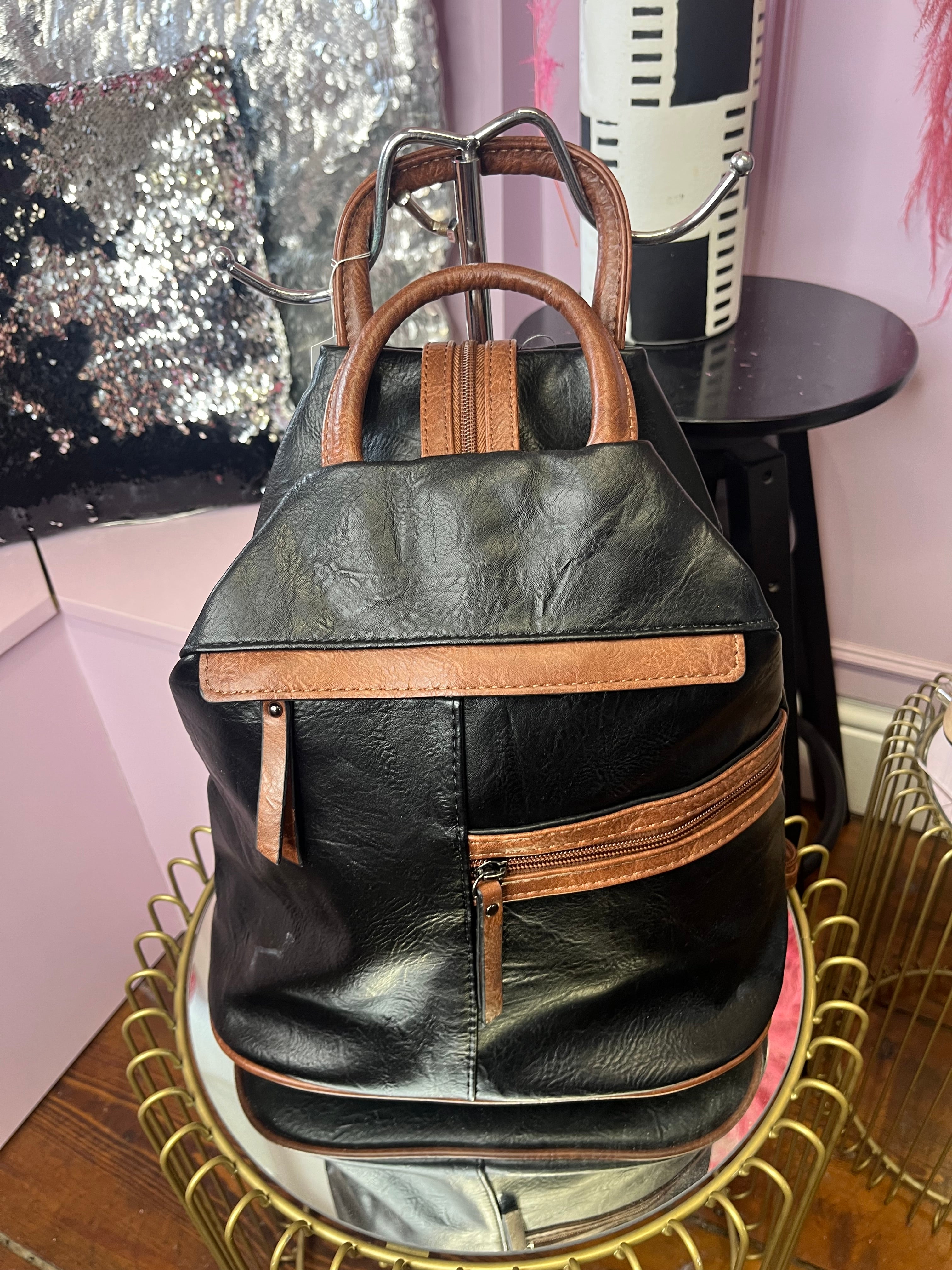 Triangular  Zipped Backpack