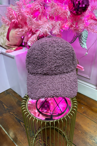 Teddy Baseball Cap > Purple