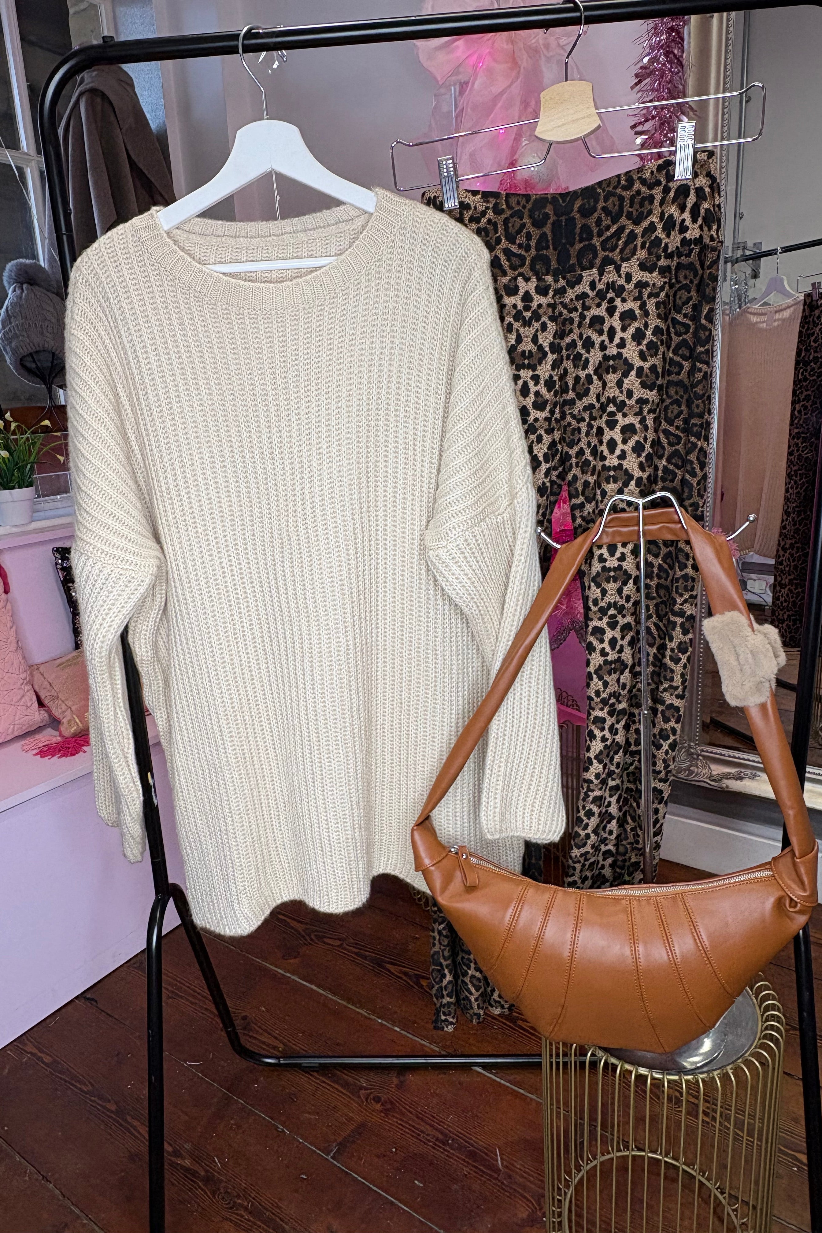 Neutral Knit Beige Jumper