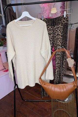 Neutral Knit Beige Jumper