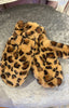 Faux Fur Mittens > Leopard Print