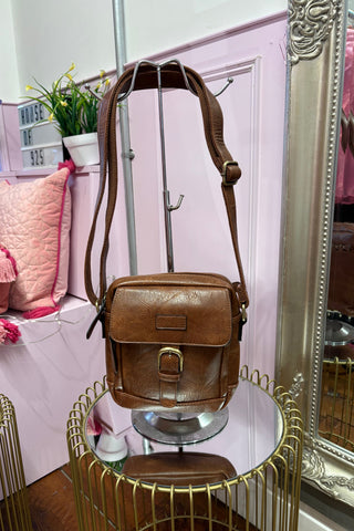 Camera Satchel Bag > Dark Brown