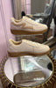 Two Tone Beige Trainers