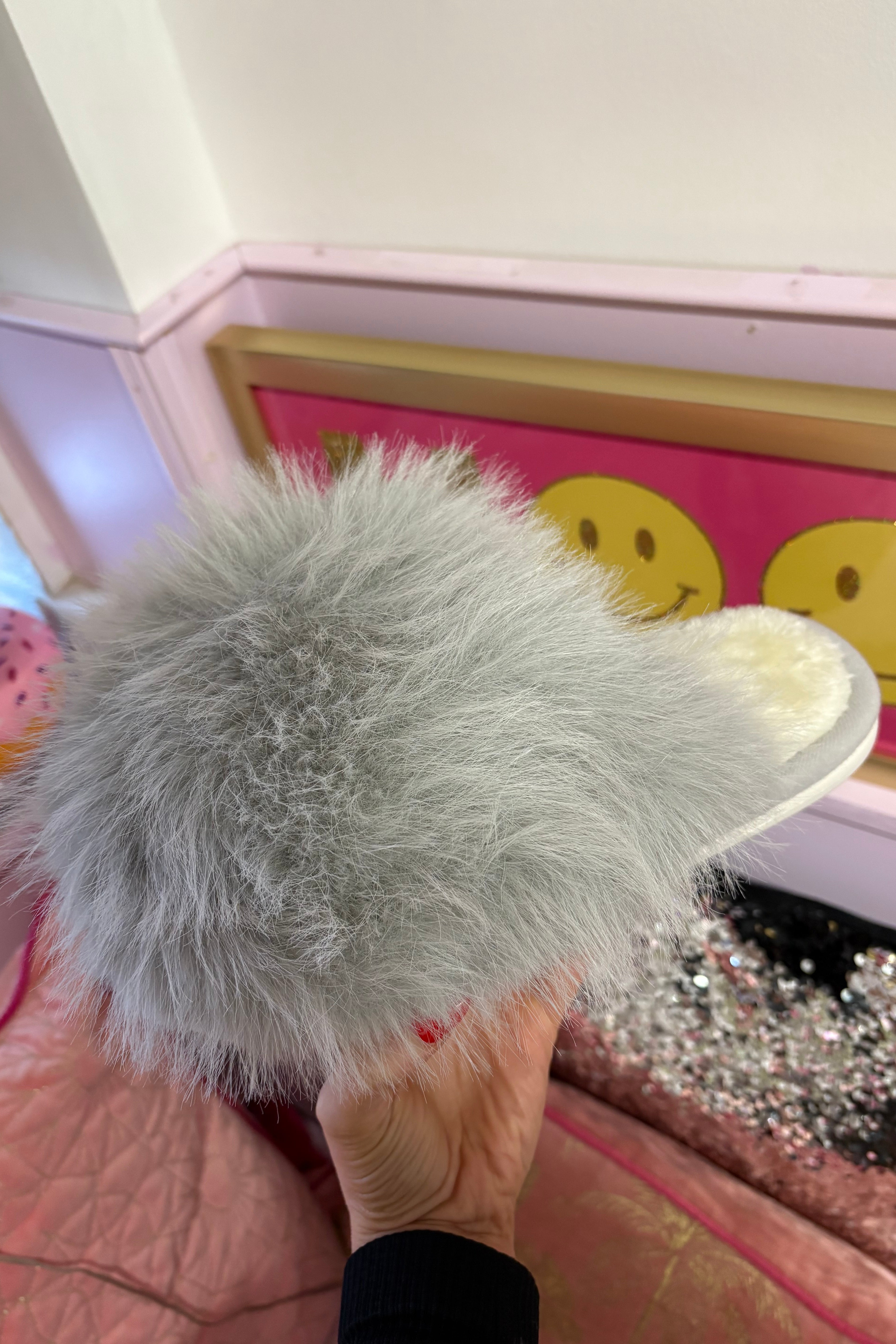 Fluffy Faux Fur Slippers