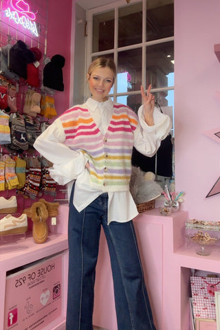 Striped Waistcoat >  Pinks