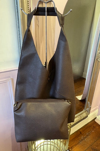 Slouchy Shoulder Bag in a Bag > Chocolate