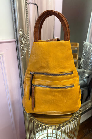 Triangular Backpack > Mustard
