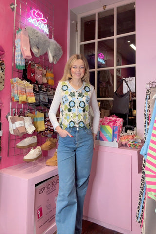 Crochet Waistcoat / Greens