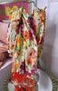 Tropical Bloom Tassel Scarf