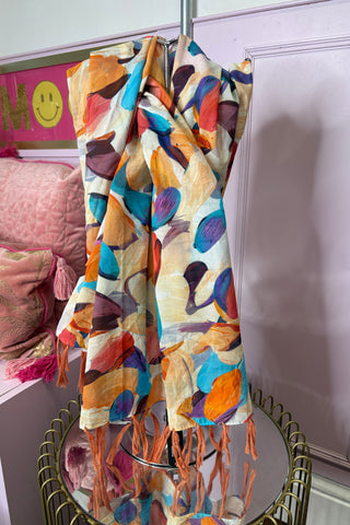 Bright & Bold Leaf Scarf