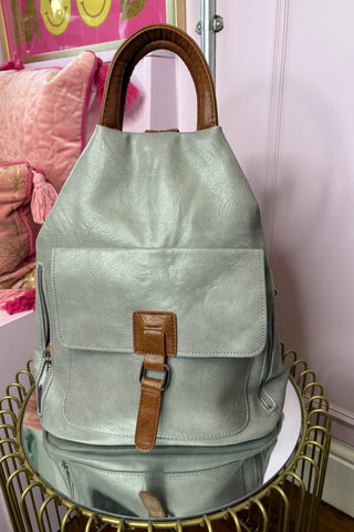 Triangular Backpacks > Grey/Blue