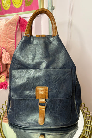 Triangular Backpack > Navy