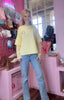 Laced Sleeved Top > Mellow Yellow