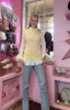Striped Tank Top / Mellow Yellow