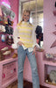 Striped Tank Top / Mellow Yellow