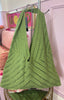 Crochet Shoulder Bag / Apple Green