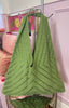 Crochet Shoulder Bag / Apple Green