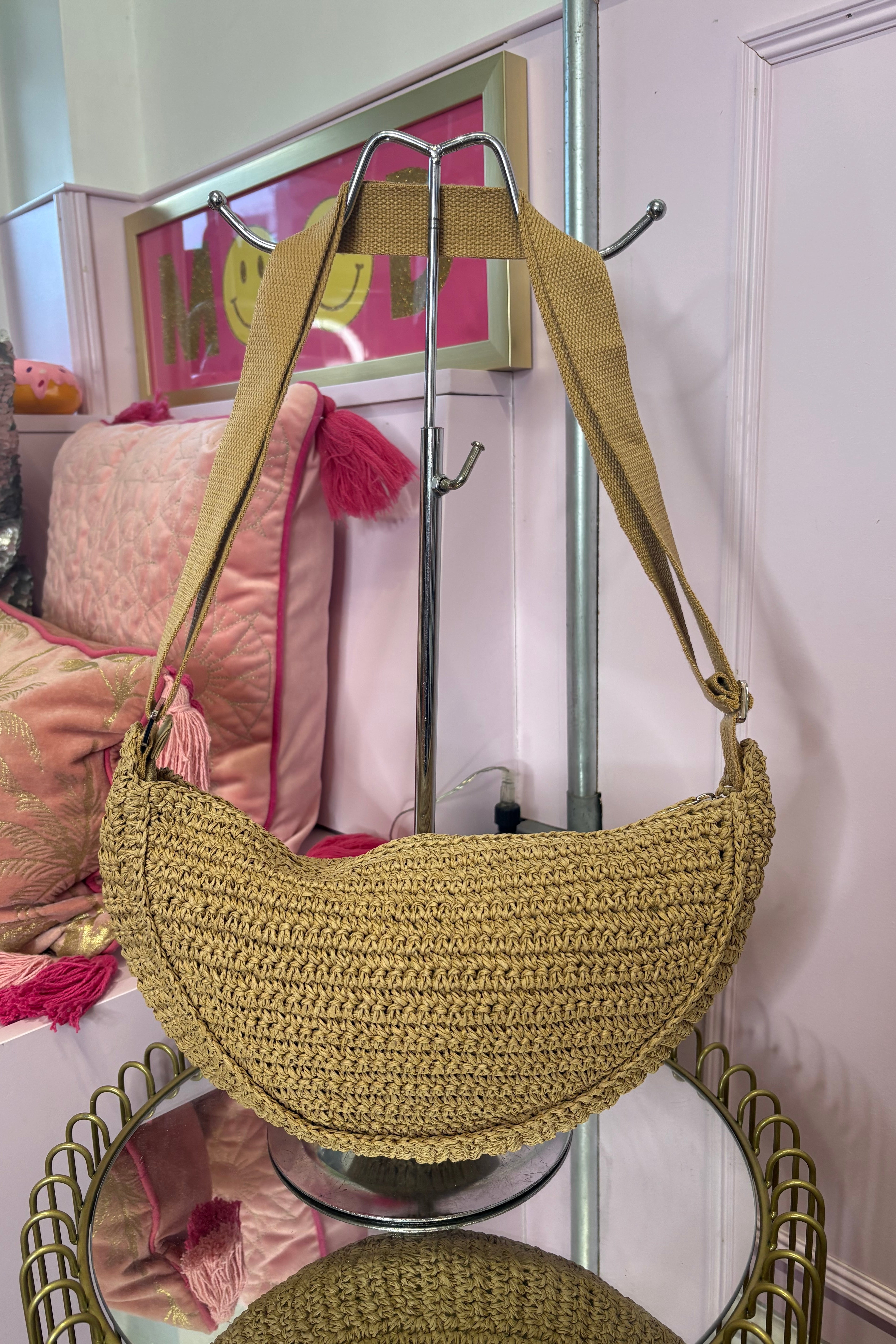 Hessian Sling Bag / Beige