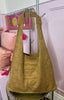Suedette Shoulder Bag / Light Tan