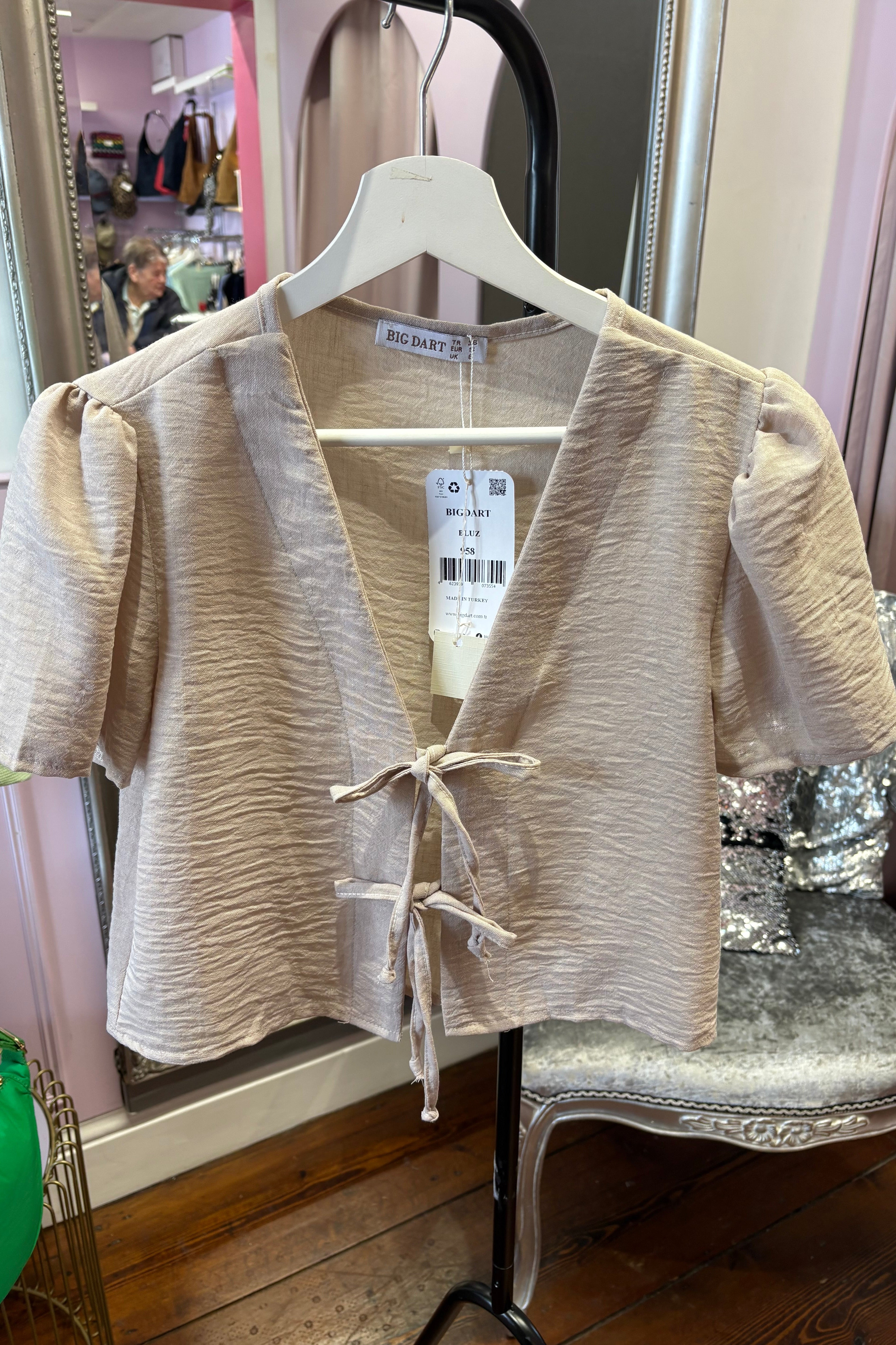 Front Tie Blouse