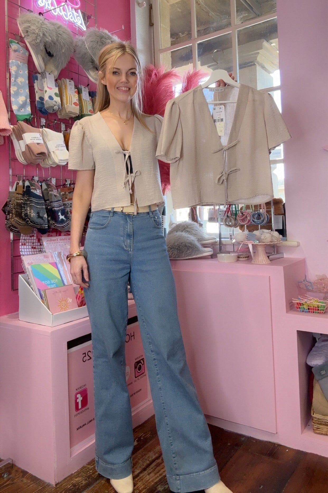 Front Tie Blouse