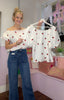 Strawberry Print Bardot Top