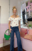 Strawberry Print Bardot Top