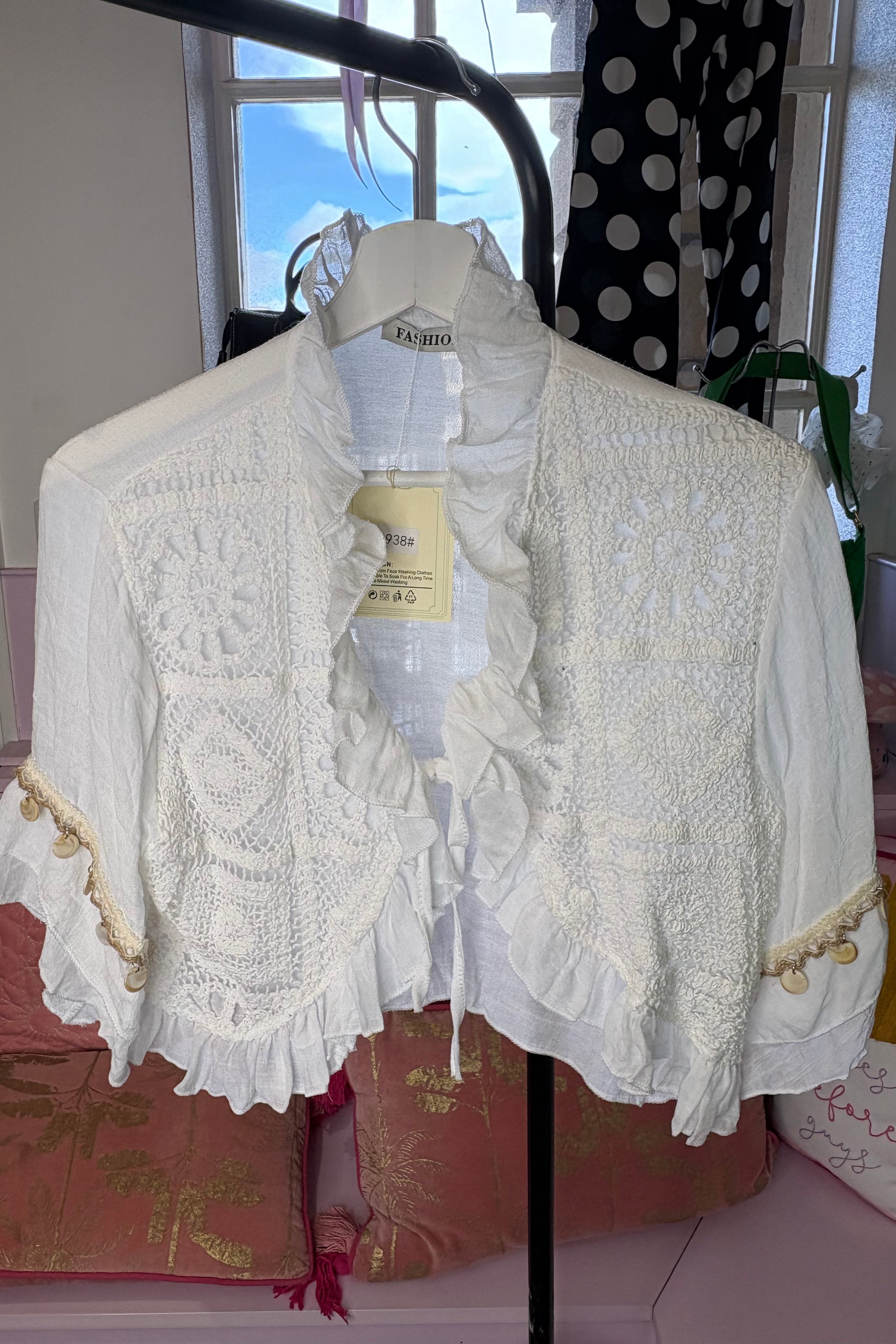 Boho Belero Top / White