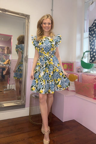 Lemon Spritz Dress / Blue
