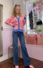 Print It Cardigan / Pink & Blue