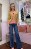 Print It Cardigan / Lime & Orange