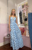 Polka Dot Star Fish Maxi / Sky