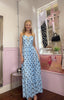 Polka Dot Star Fish Maxi / Sky