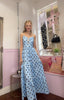 Polka Dot Star Fish Maxi / Sky