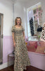 Botanical Bloom Maxi Dress / Beige