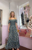 Botanical Bloom Maxi Dress / Blue
