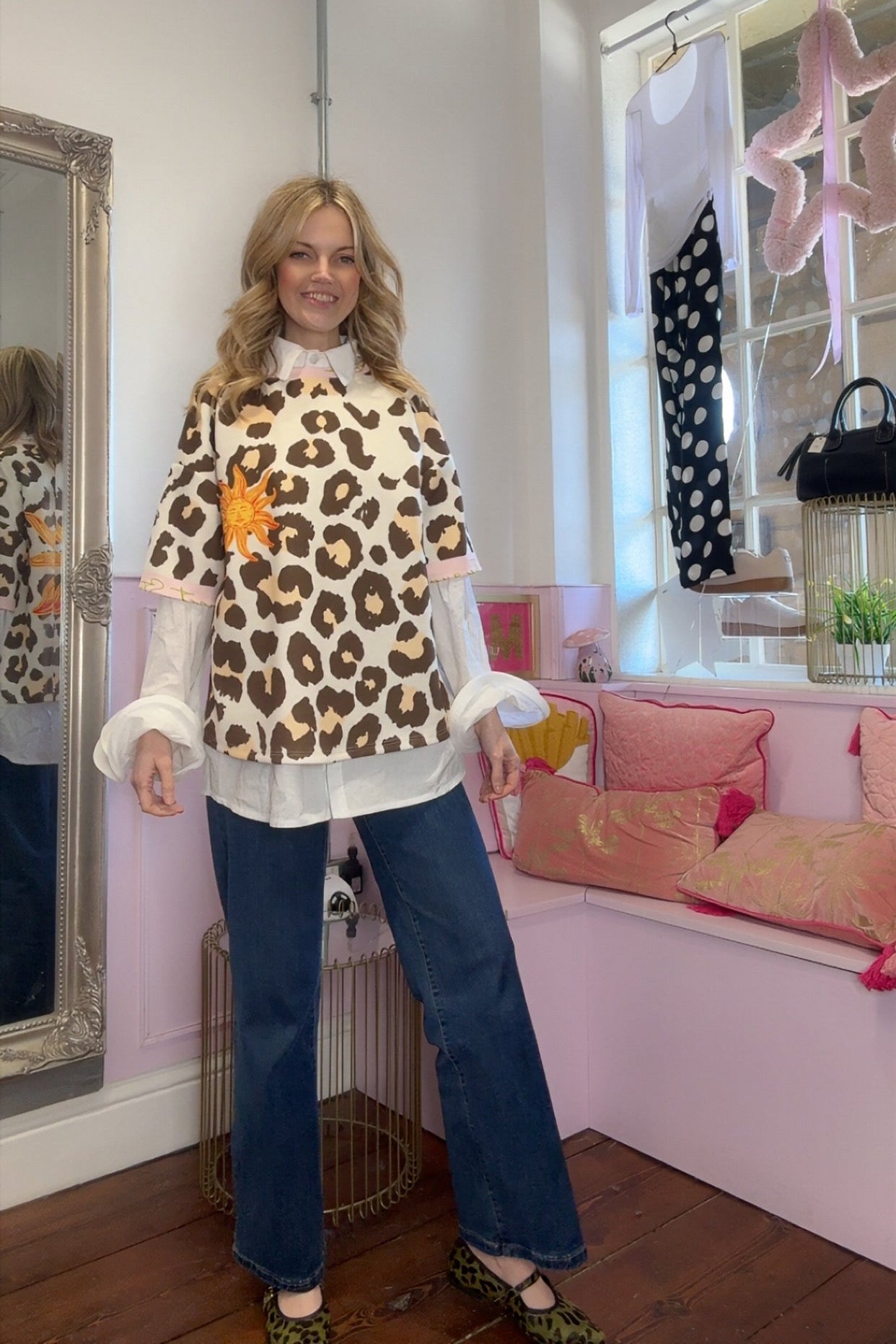 Leopard & Sun Graphic Tee