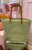 Hessian Shoulder Bag / Green