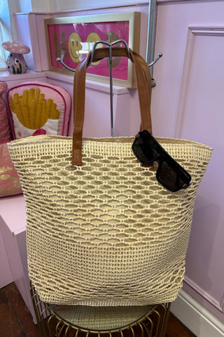 Hessian Shoulder Bag / Light Beige