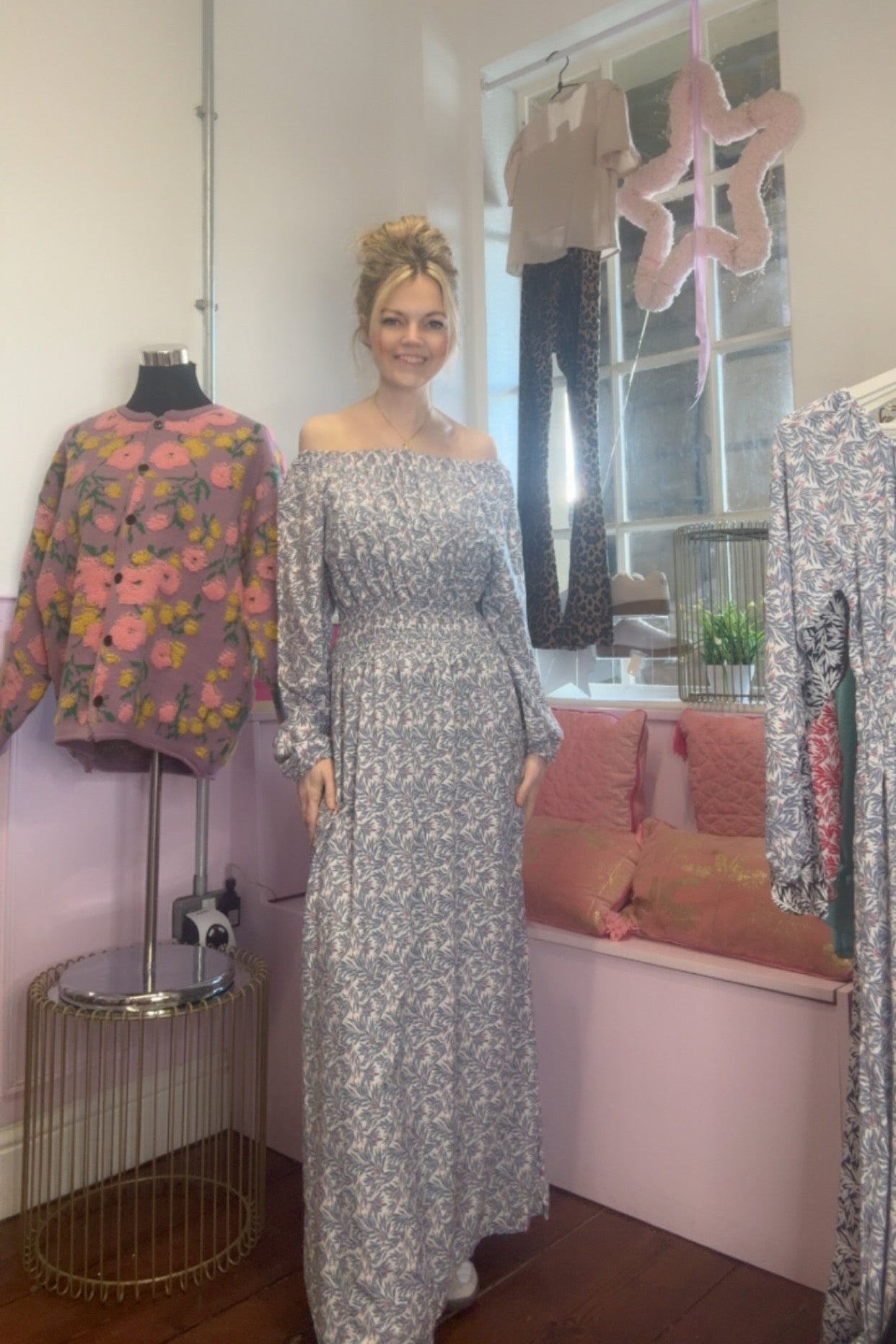 Floral Maxi / Sky