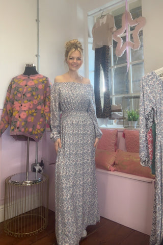 Floral Maxi / Sky