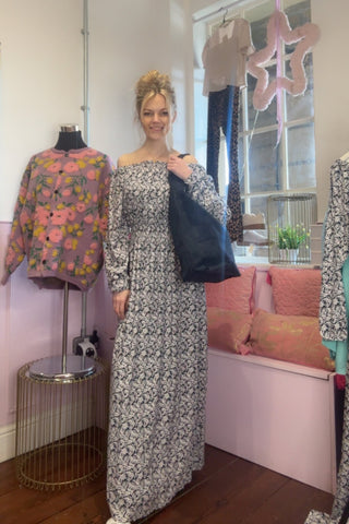 Floral Maxi / Navy