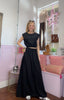Top & Skirt Two Piece Set / Black